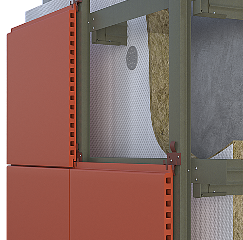 Система под терракоту, сталь, тип 5