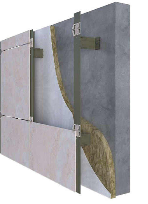 Система под керамогранит, сталь, рядовая