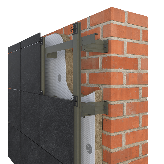 Система под керамогранит, сталь, тип 3